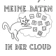 Meine Daten in der Cloud Druckvorlage